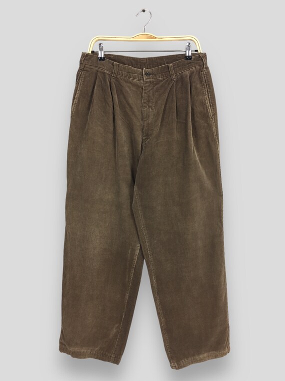 Issey Miyake Men, Size 29x29.5 Vintage Issey Miyake Denim Japan Brown Corduroy Pants IS Issey Sport Pants Issey Miyake IM Product Corduroy Baggy Trouser W29