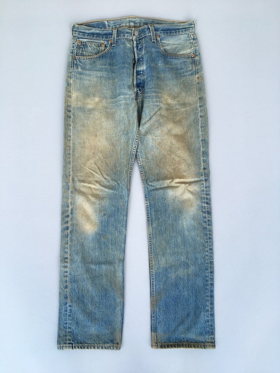Size 34X32.5 Vintage Levis 501XX Blue 