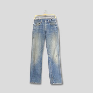 Size 29x31.5 Vintage Levi&#39;s 501 Faded Blue Jeans Faded Dirty Jeans 90s Levis Stonewash Denim Levi&#39;s 501 Distressed Jeans Levis Mom Jeans W29