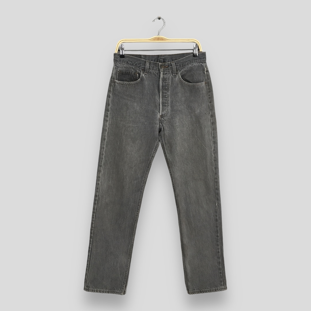 Size 30x29.5 Vintage 90s Levi's 501 Black Jeans Light Wash Size 30x29.5 Vintage 90s Levi's 501 Black Jeans Light Wash