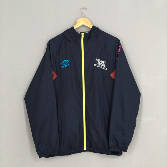 Umbro Sports Windbreaker Blue Jacket Large Activew