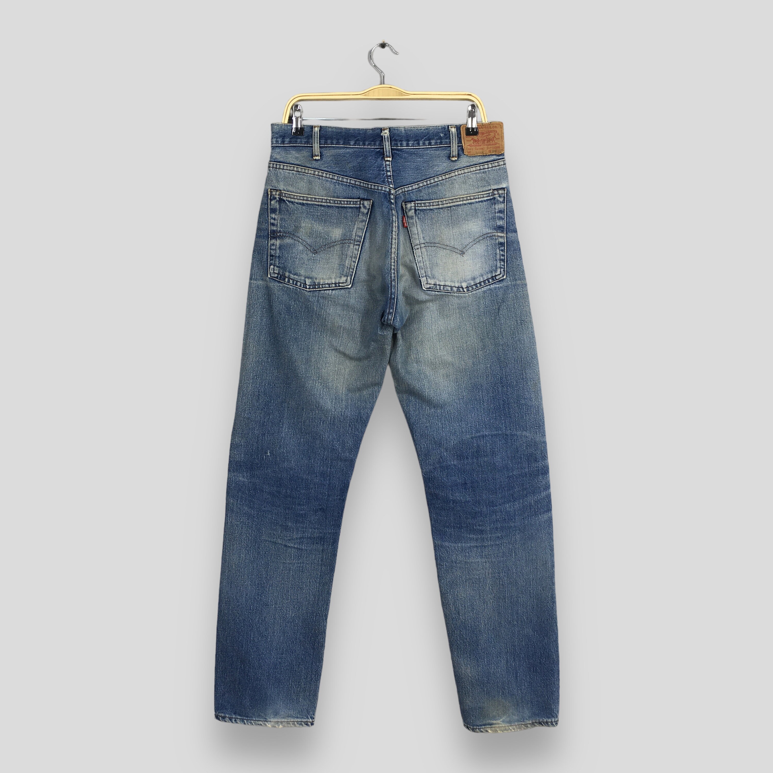 Size 32x32.5 Vintage Levi's 502XX LVC Japan Faded Blue