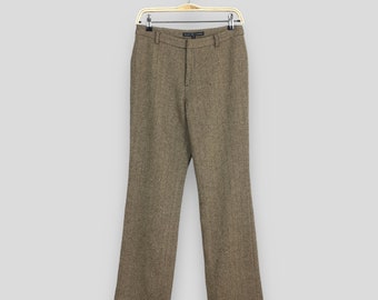 パンツ 90s Polo Ralph Lauren wool pants 90s Lauren Ralph Lauren Womens 8 Worsted Wool Pleated Cuffed