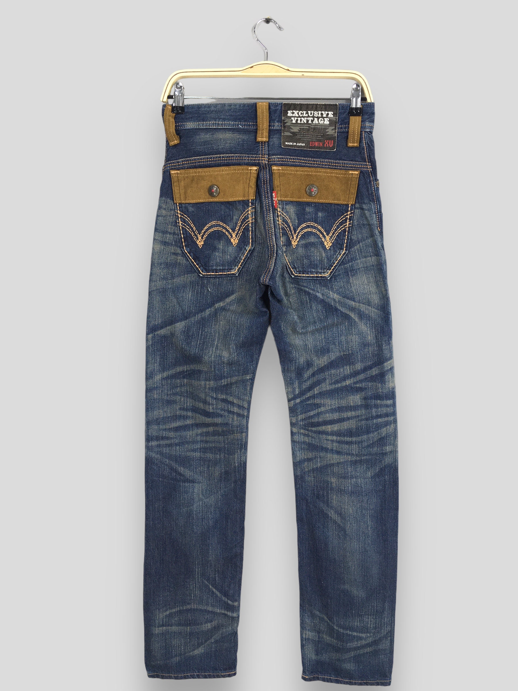 Size 27x31 Vintage Exclusive Edwin 433XVS Faded Blue Jeans