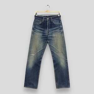 Size 28x30.5 Vintage Levi&#39;s 503B LVC Redline Japan Denim Distressed Levi&#39;s 503 Jeans 90s Levis Button Fly Jeans Levis Selvedge Denim W28