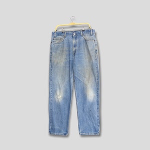 Size 34x30 Vintage Levi&#39;s 550 Jeans Relaxed Fit Denim Levi&#39;s 90s Faded Dirty Denim Stonewash Jeans Levi&#39;s 550 Straight Leg Jeans W34