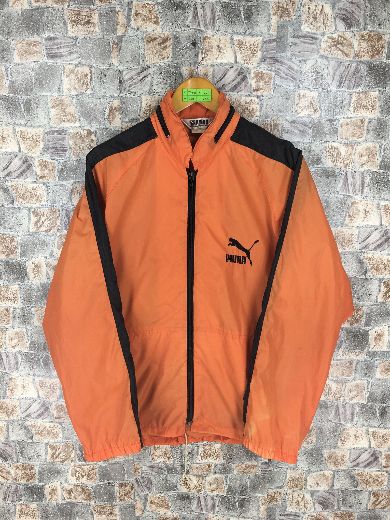 puma neon orange jacket