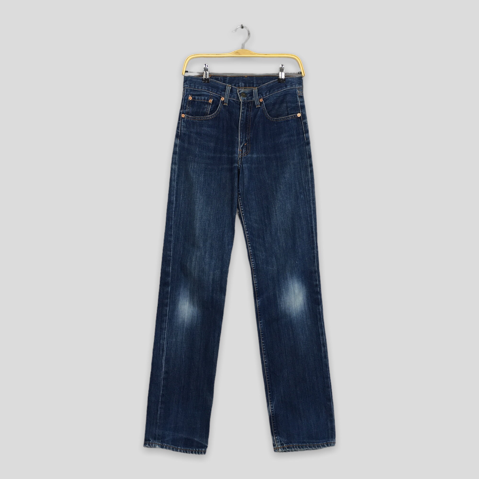 Size 28x34 Vintage Levi's 502 Indigo Blue Jeans Stonewash Denim