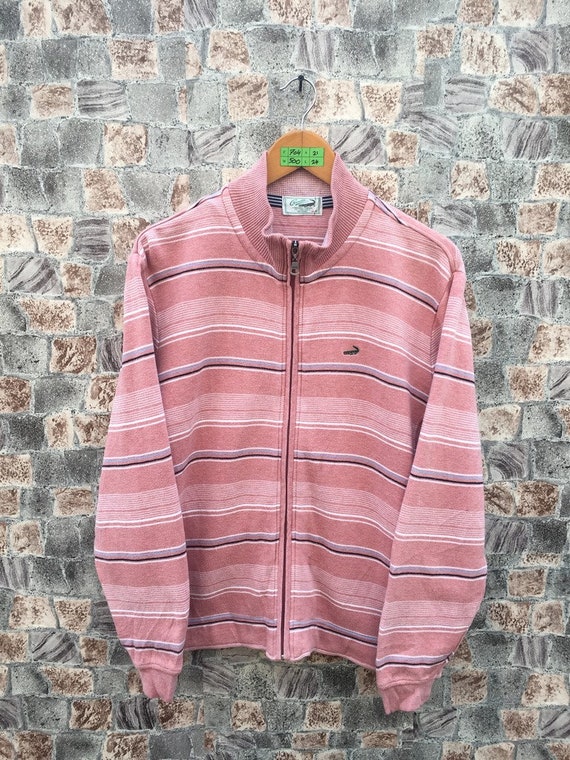 Vintage Crocodile Stripes Pink Sweatshirt Medium 90's | Etsy