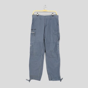 Size 30x29.5 Japanese Smaddy Cargo Pants Bondage Multi Pocket Men Trouser Casual Drawstring Hem Tactical Streetwear Utility Work Pants W30