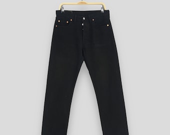 Size 30x29.5 Vintage 90s Levi's 501 Black Jeans Levi's