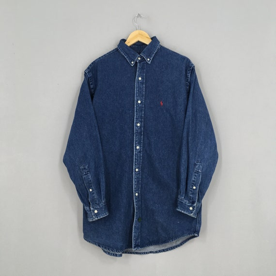 ralph lauren denim shirt vintage