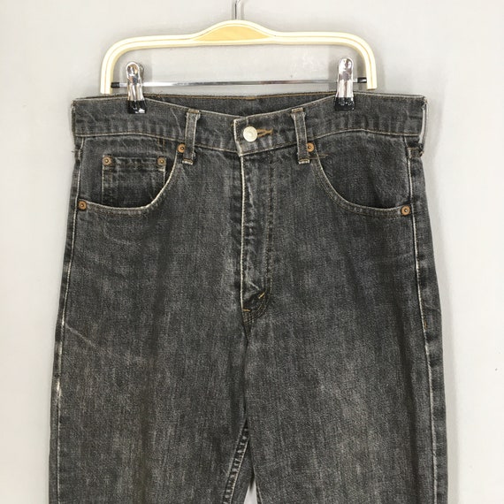 Size 29x28.5 Vintage Levi's 503 Black Faded Jeans High Waisted