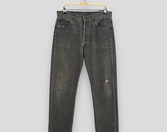 Size 32x28 Vintage 90s Levi's 517 Flared Jeans Levis Blue Bootcut