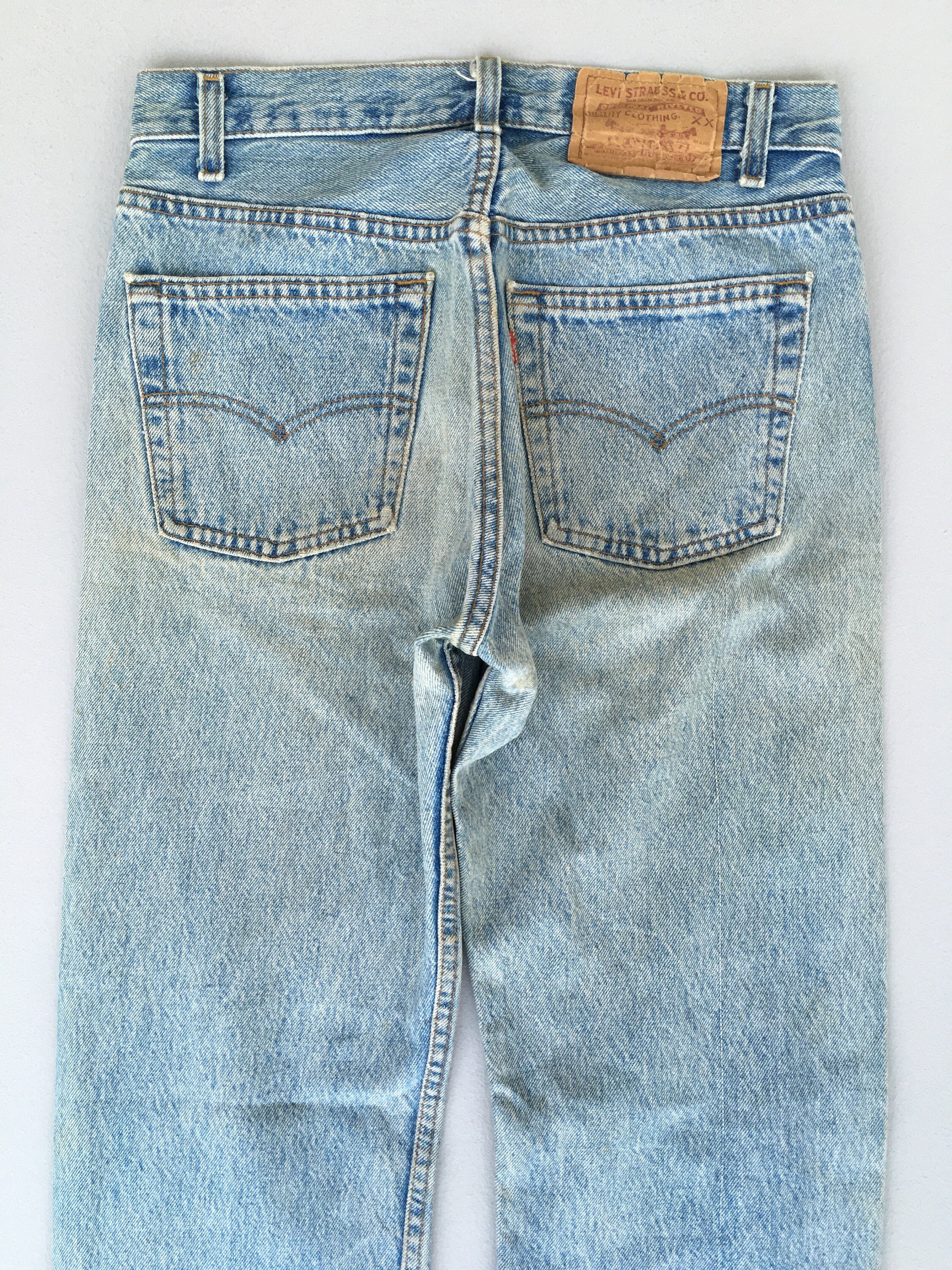 Size 28x29.5 Vintage Levis 501 Faded 