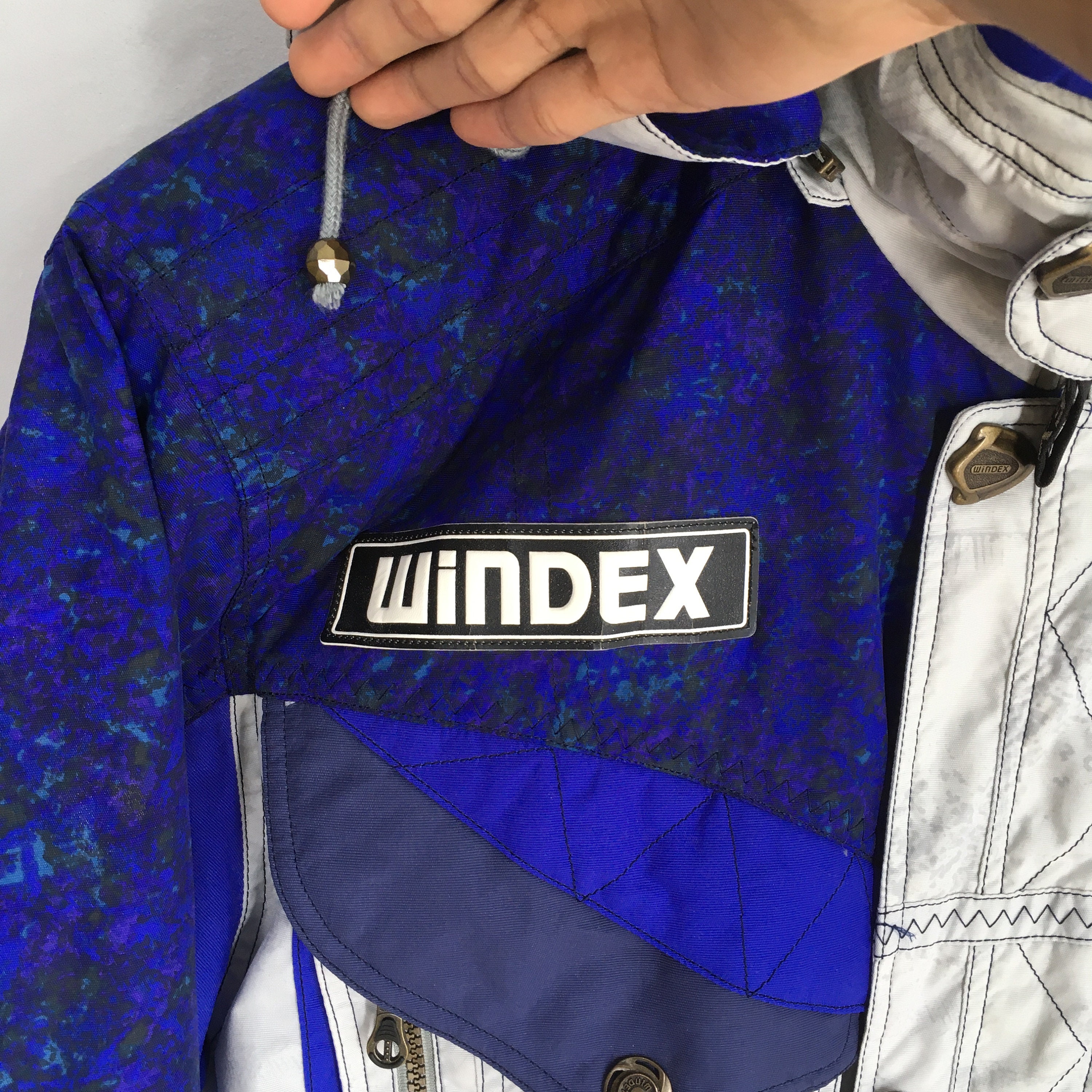 ヴィンテージ 90 年代 Windex スキーウェア ブルー ホワイト