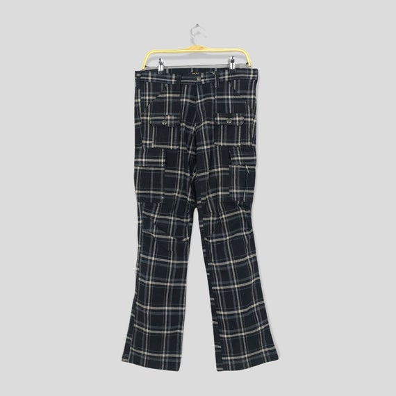 Black and white checkered cargo pants new arrivals