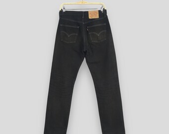 Size 29x31 Vintage 90s Levi's 501 Black Jeans Levi's