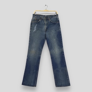 Size 30x31.5 Vintage 90s Levi&#39;s 517 Bootcut Flared Orange Tab Jeans Levi&#39;s Bell Bottom Denim Levi&#39;s Faded Blue Wide Leg Levis Hippies W30