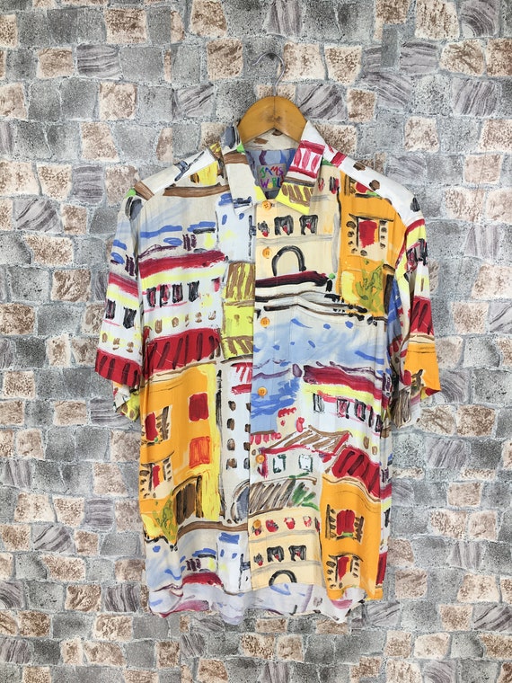 Hawaiian Jams World Rayon Shirt Small Vintage 80's