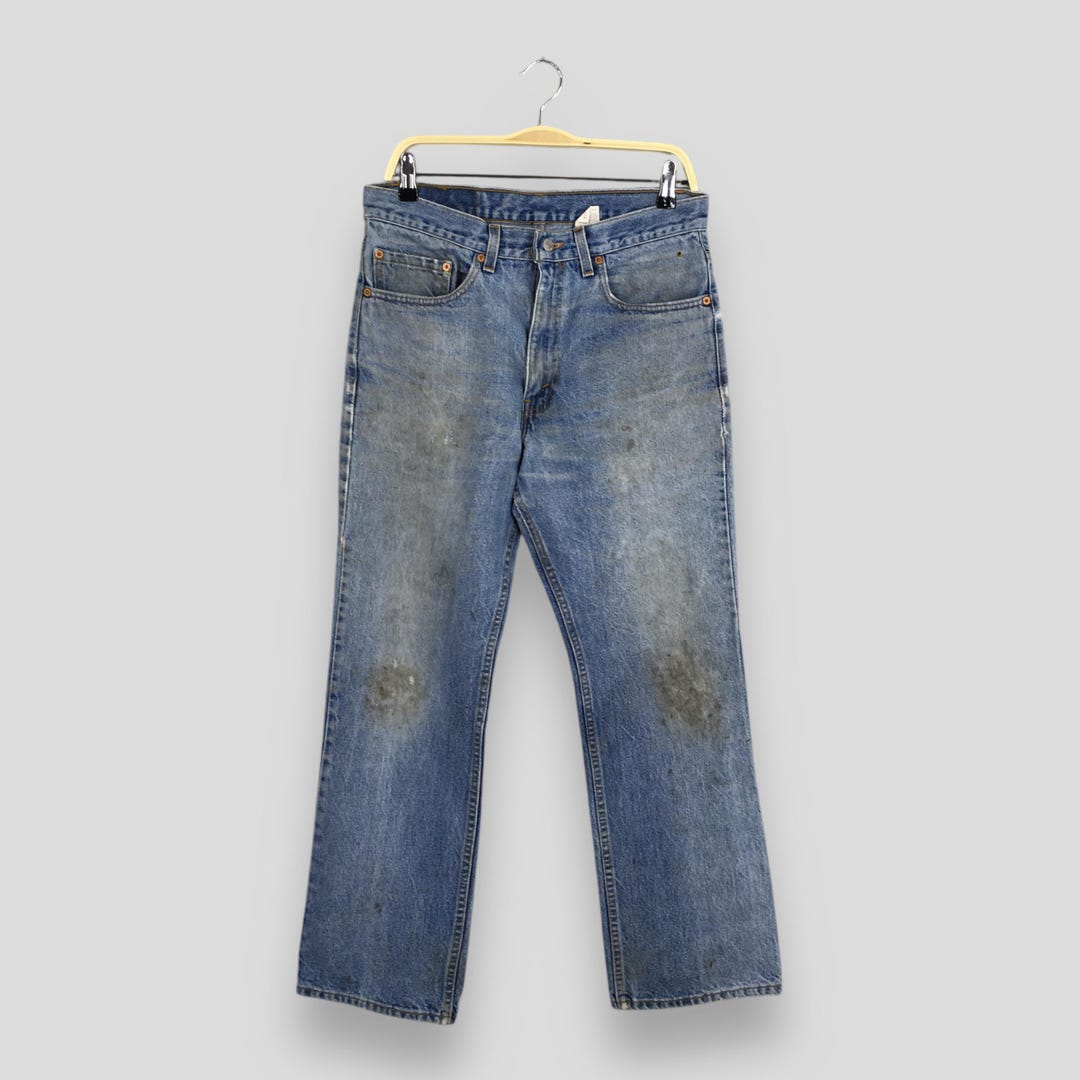 Size 30x27.5 Vintage Levi's 517 Faded Stonewash Flare Bootcut