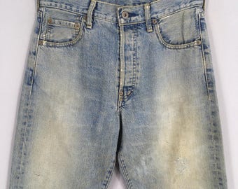 702XX　w29 L36 ② W33 90s LEVI'S 702XX Cinch Back 1930s Reprint model BIG E