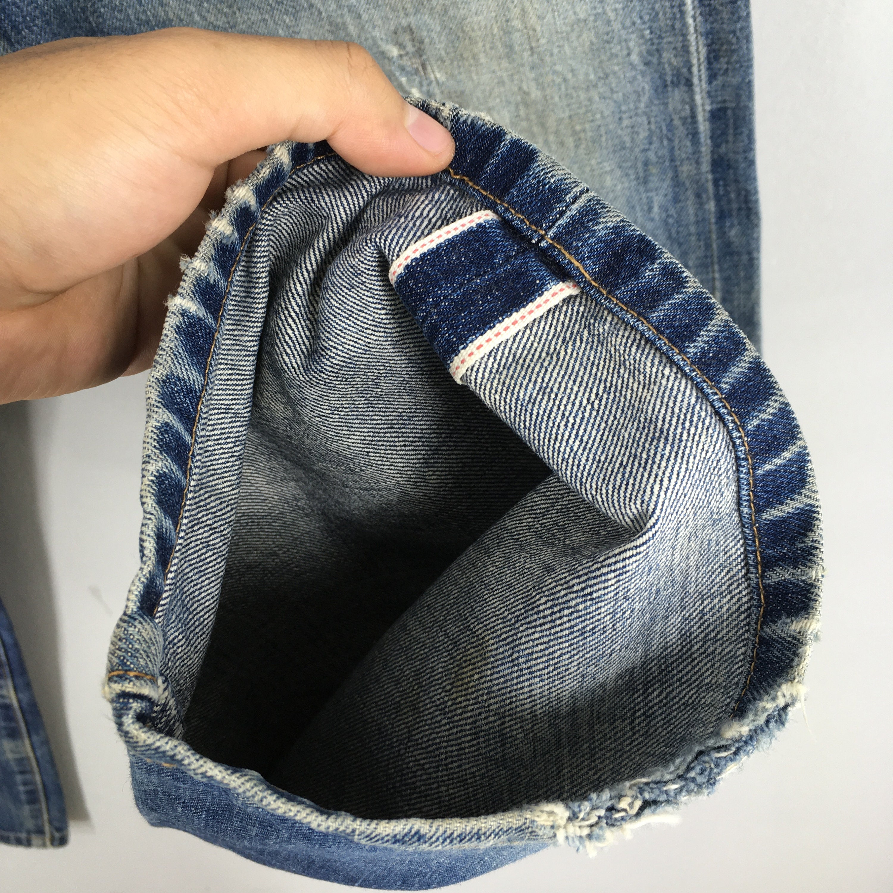 Size 31x28.5 Vintage 90s Levis 503B LVC Big E Japan Faded