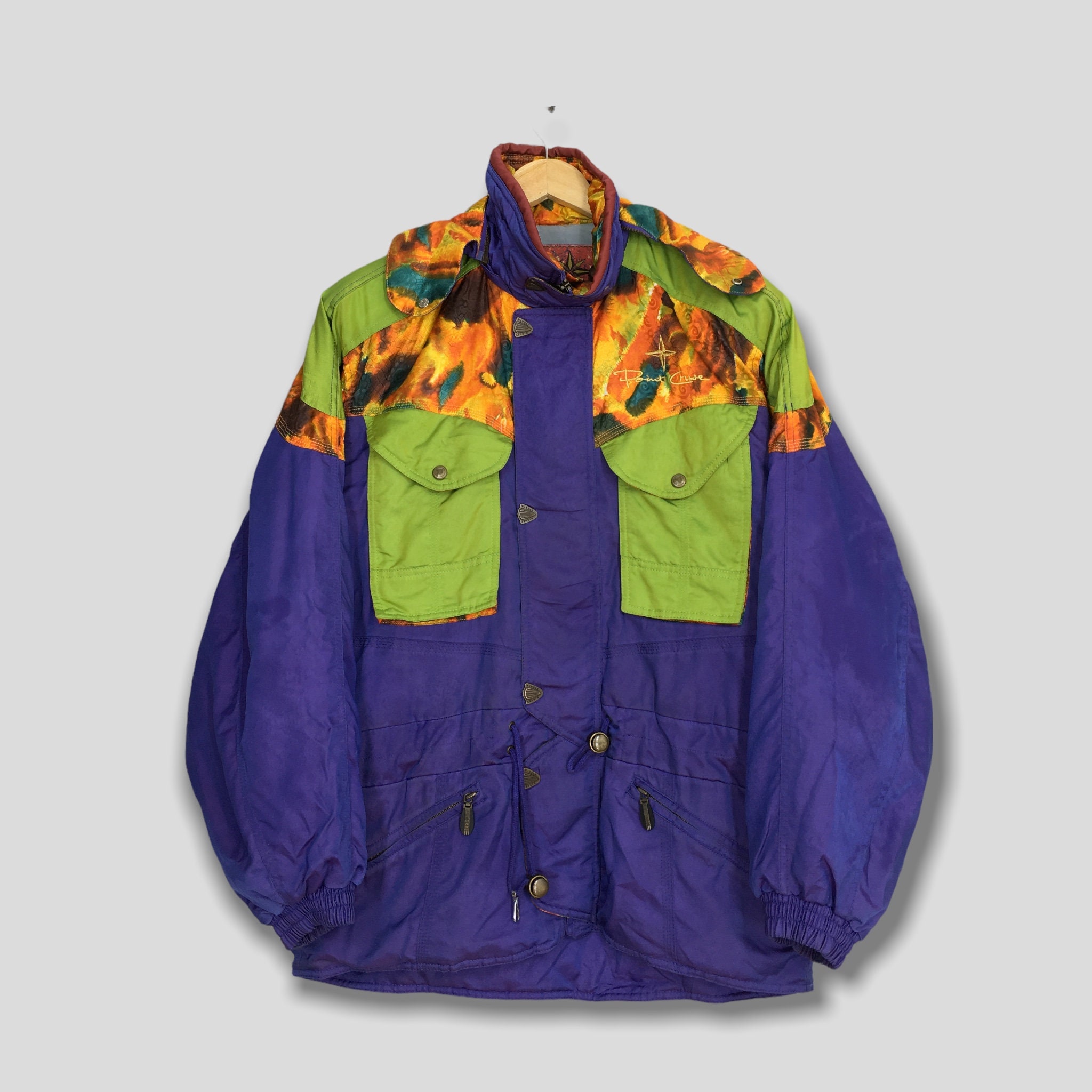 ジャケット HERSKIND Jackets Vintage 90's Windex Jacket Ski Wear Large Purple Vtg