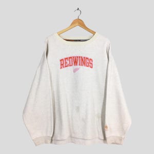 Vintage Detroit Red Wings NHL Sweatshirt XXLarge Detroit Red Wings Embroidery Crewneck Detroit Red Wing National Hockey League Sweater XXL