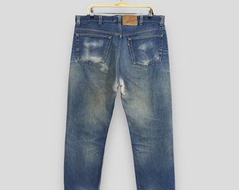 Vintage 1980's LEVIS 501's Custom Graffiti Bleached Denim