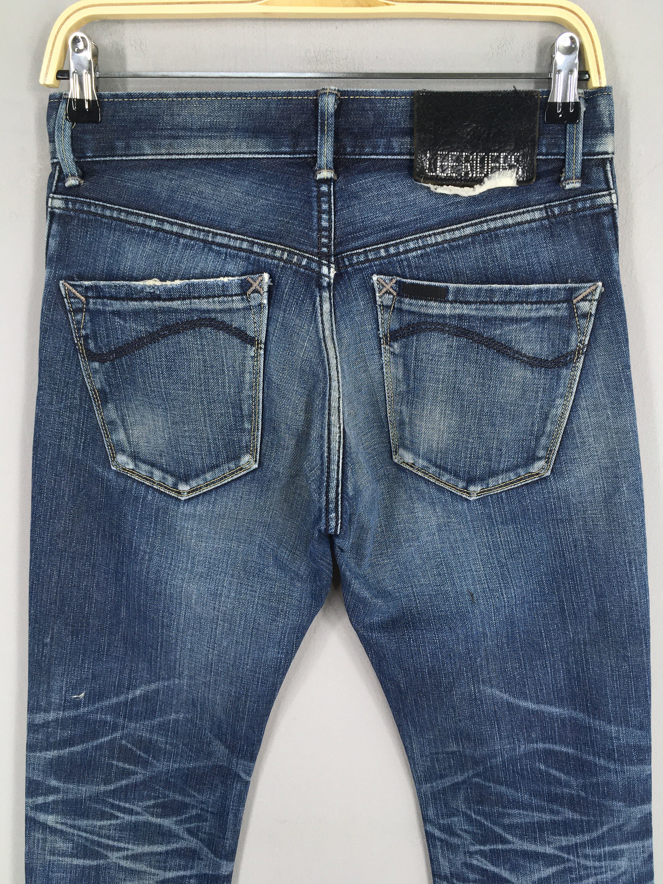 Size 27x30 Vintage Lee Riders Blue Jeans Lee Rider Regular Fit