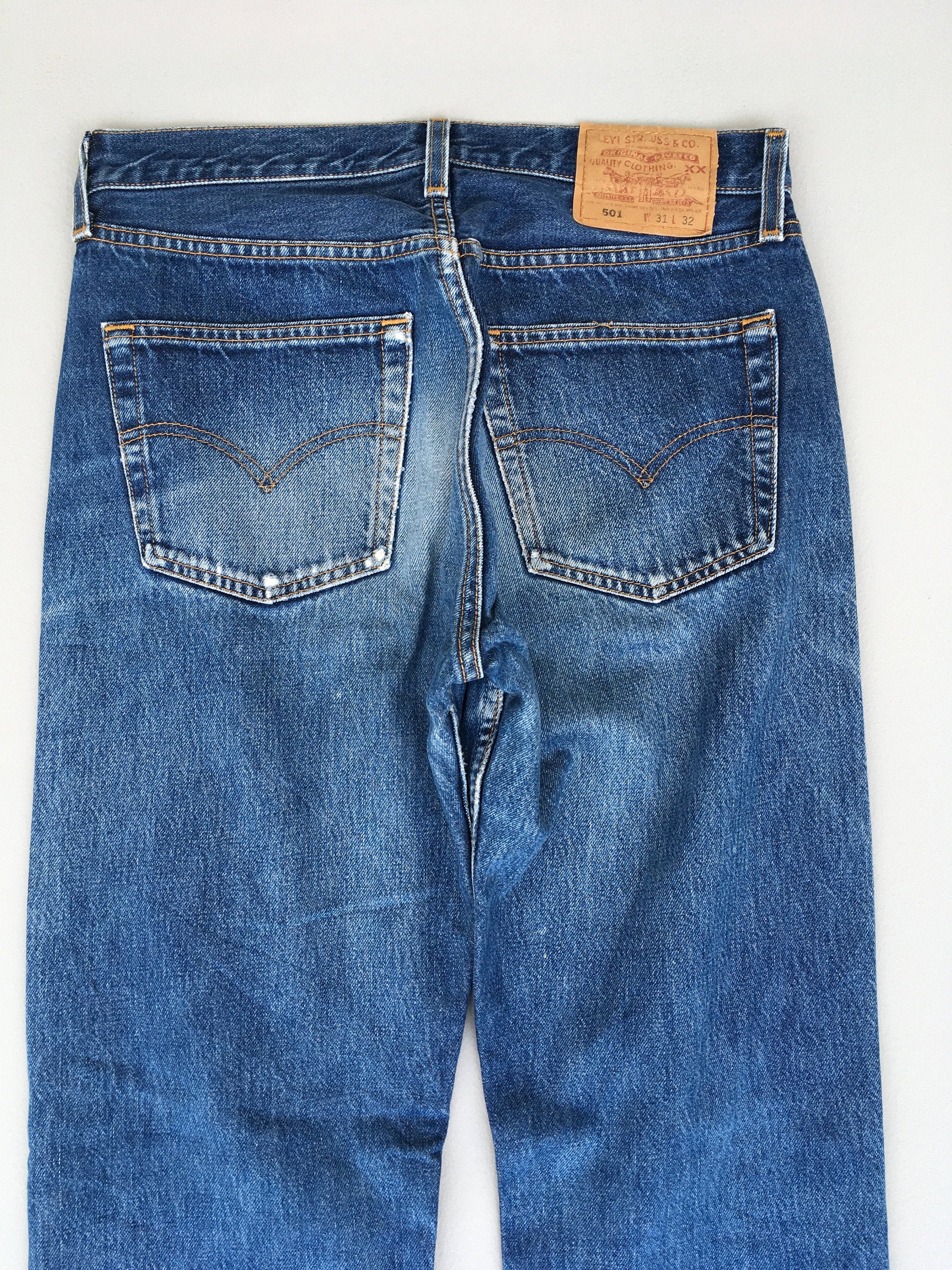 Size Vintage Levi's 501 Button Fly Jeans 1990s Levi's
