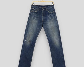 Size 28x29 Vintage Levis 501XX Big E LVC Japan Distressed Denim