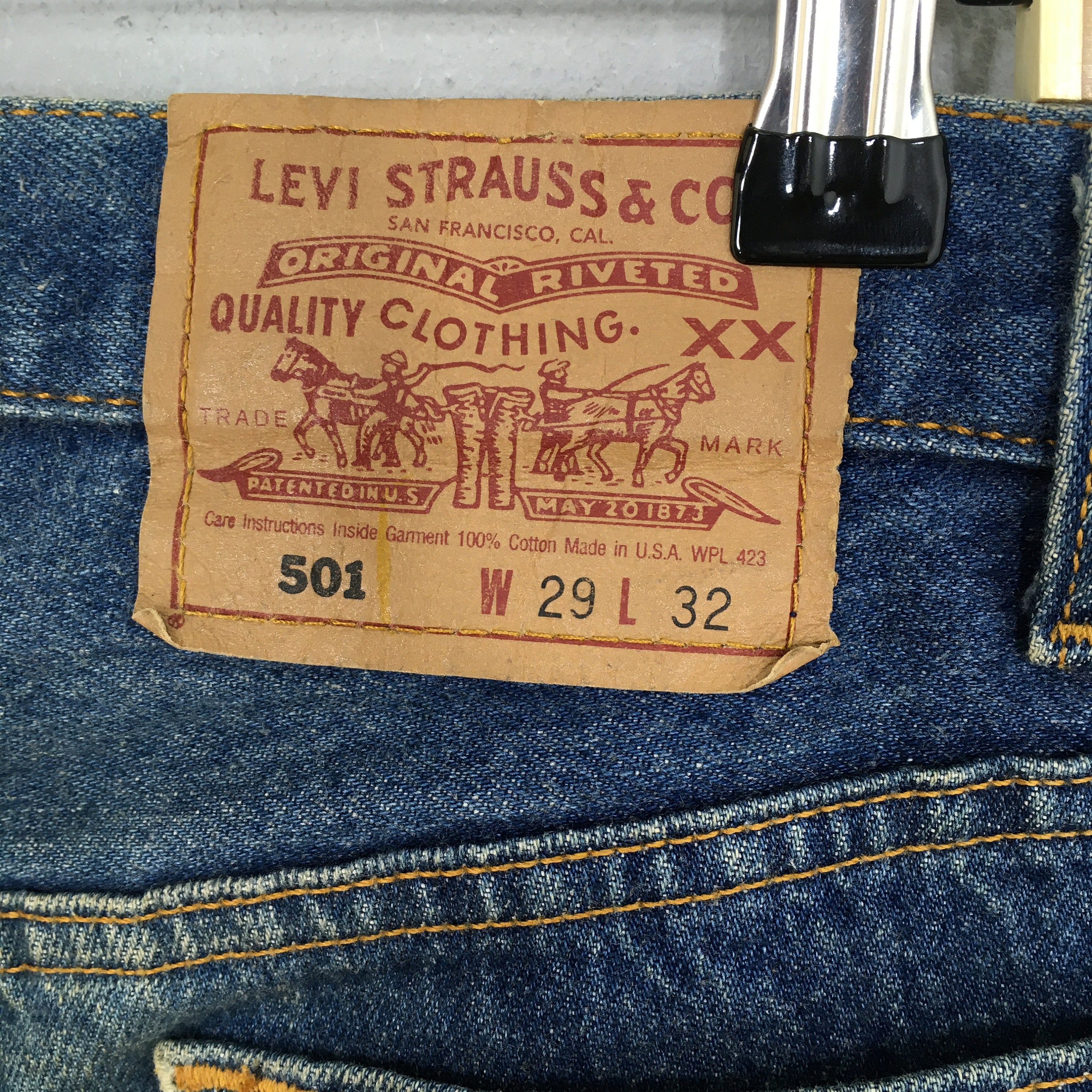 Size 29x32 Vintage 90s Levi's 501 Splash Painter Stonewash Jeans