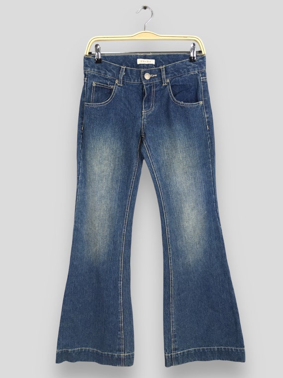 Buy Size 27x31 Vintage 80s C.O.L.Z.A Flared Jeans Low Rise Blue 