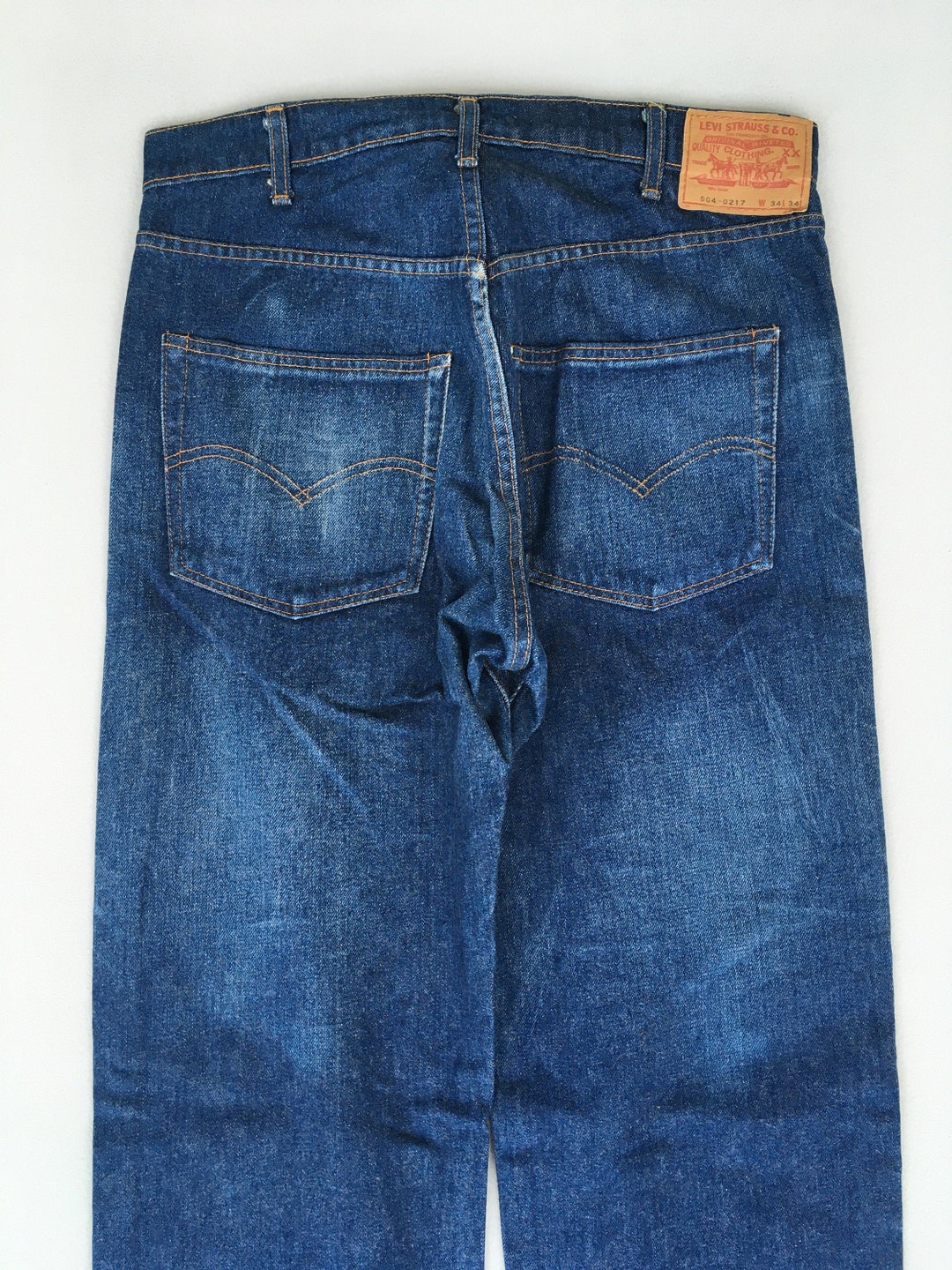 Size 32x33.5 Vintage Levi's 504 Medium Wash Jeans Levis 1990s
