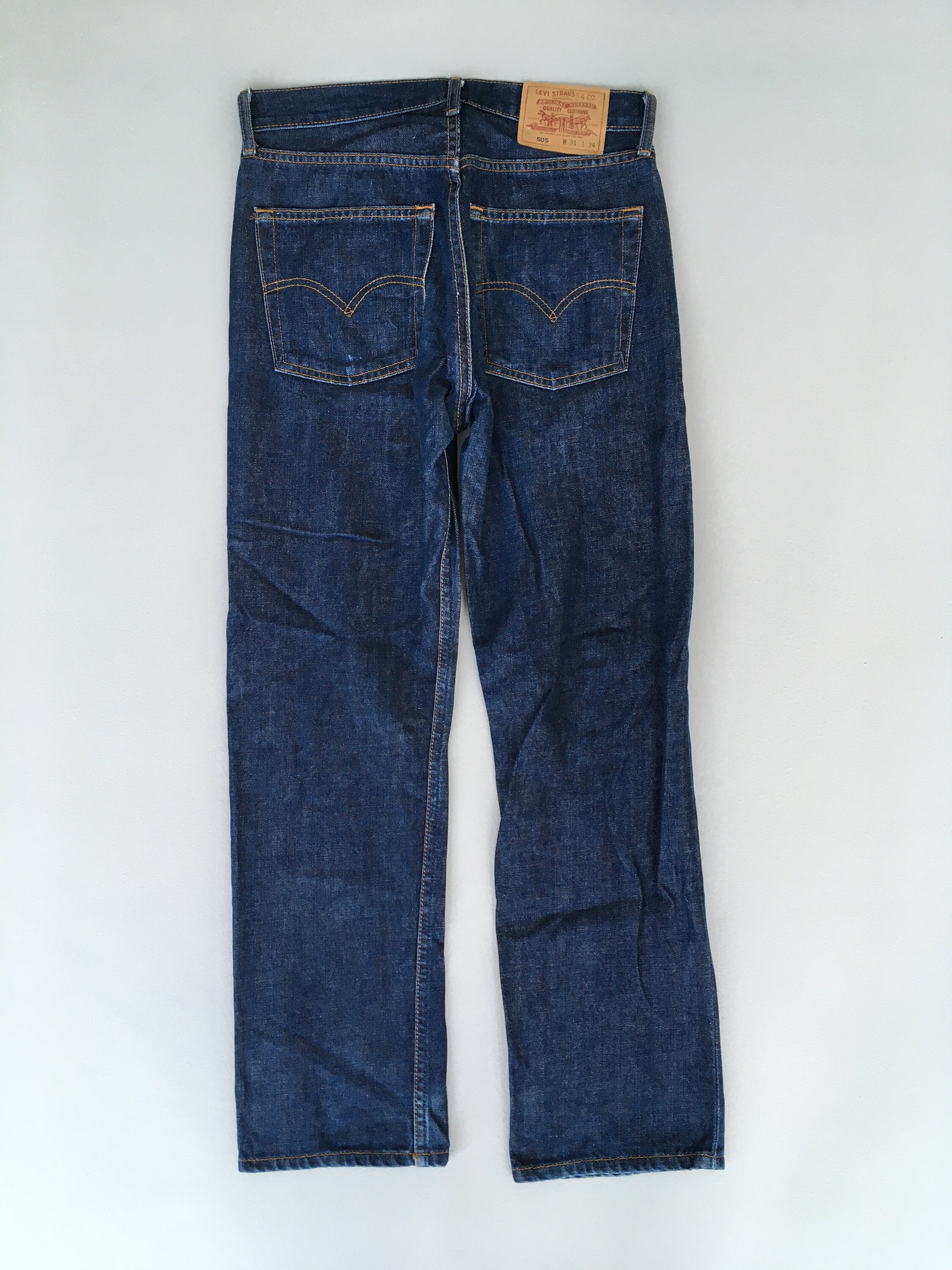 LEVI’S 505 W42L30 リジッド / Made in USA Size 30x28 Vintage Levi's 505 Regular Fit Jeans Levi's Dark Blue