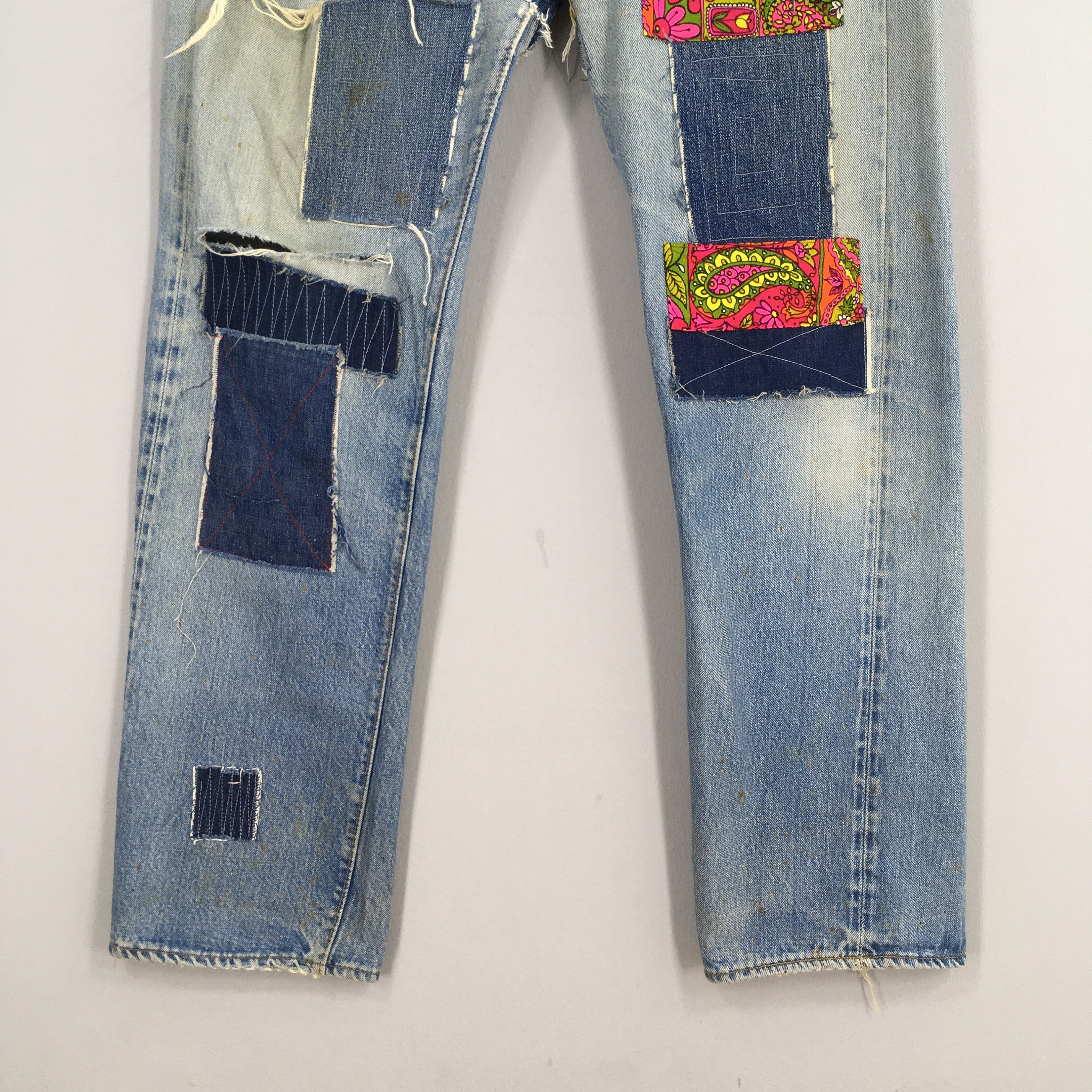 Size 33x31.5 Vintage 70s Levi's 501 Selvedge Stonewash Jeans