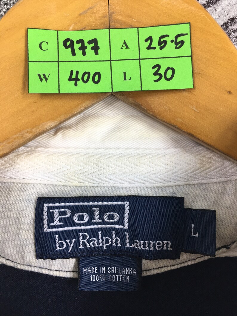 Vintage Polo Ralph Lauren Polo Rugby Stripes Shirt Large Polo - Etsy