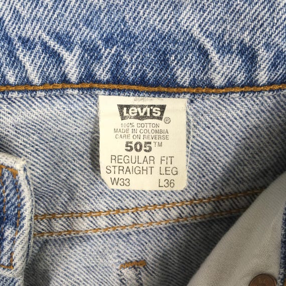 Size 31x30 Vintage Levi's 505 Ripped Blue Jeans Light Wash Levi's