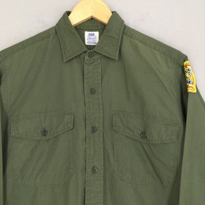 Chemise Officier Vintage Elbeco Pour Homme - Laine - Avec Patch épaule