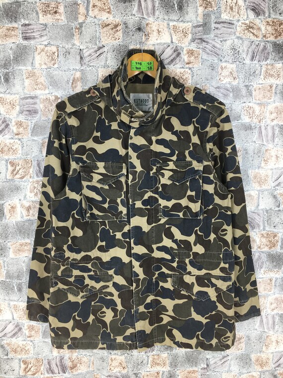 Vintage 90's M-65 Field Jacket Camo Size Medium Battle | Etsy