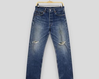 Size 29x29 Vintage 90s Levi's 501 Faded Dirty Stonewash Jeans