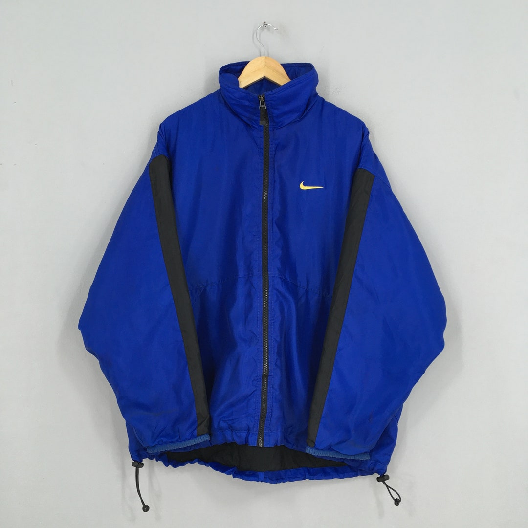 Nike Swoosh Zipper Jacket Windbreaker Large Vintage 90s Nike - Etsy