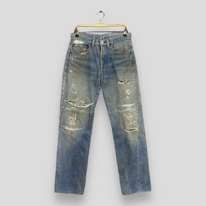 Size 30x31.5 Vintage 70s Levi&#39;s 501 Selvedge Stonewash Jeans 80s Levi&#39;s Faded Dirty Denim Levi&#39;s Distressed Jeans Levi&#39;s Redline Jeans W30