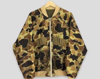 ジャケット・アウター vintage reversible camo fleece jacket Vintage 80s/90s Columbia Sportswear Duck Camo Insulated