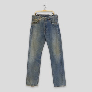 Size 29x32.5 Vintage Levi&#39;s 501 Faded Dirty Jeans Stonewash Denim 90s Levi&#39;s Distressed Jeans Levi&#39;s Button Fly Denim Levi&#39;s 501 Jeans W29