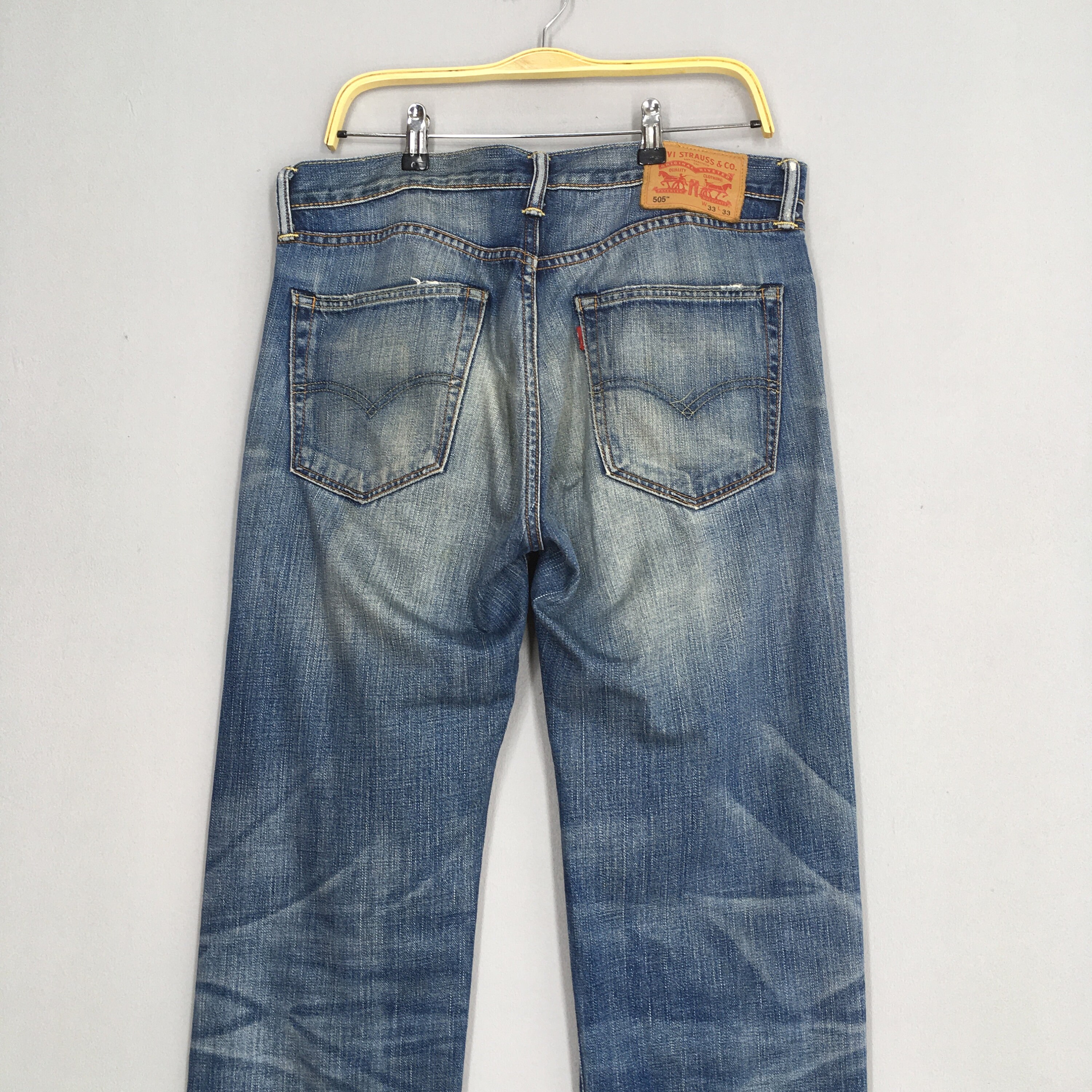 Size 34x34 Vintage Levi's 505 Regular Fit Jeans Faded - Etsy