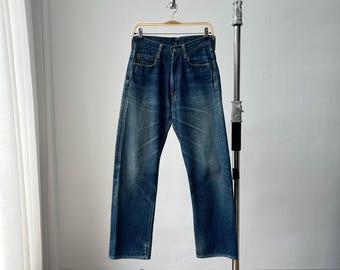 Size 28x29 Vintage Levis 501XX Big E LVC Japan Distressed Denim