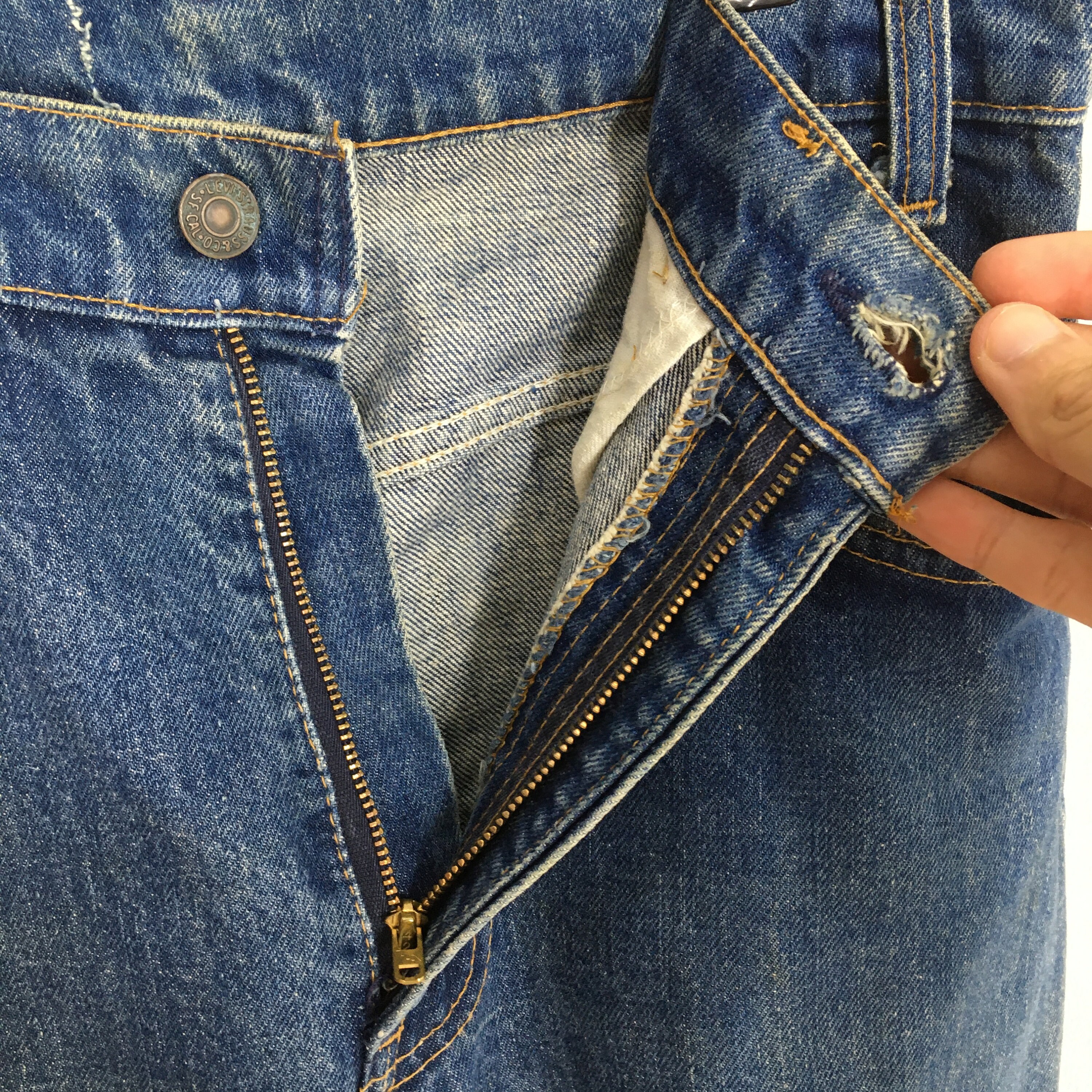 Size 30x27 Vintage Levi's 646 Bootcut Jeans Blue Dirty Jeans 80s